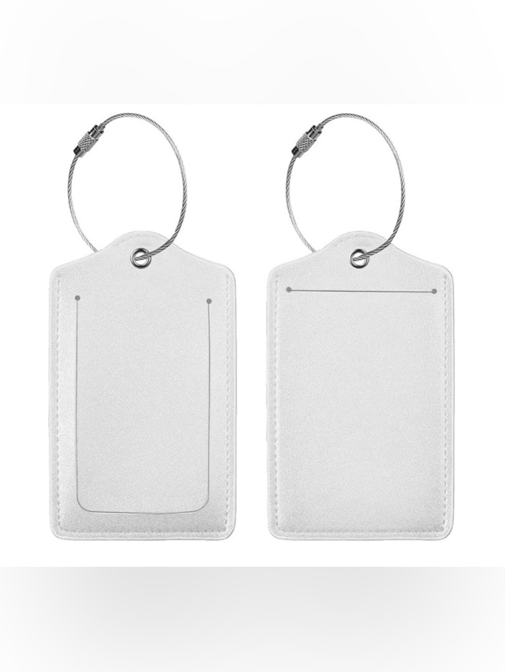 NWOT Luggage Tags for Suitcase 4 Pcs  Baggage Tag White Name Tags for Backpack